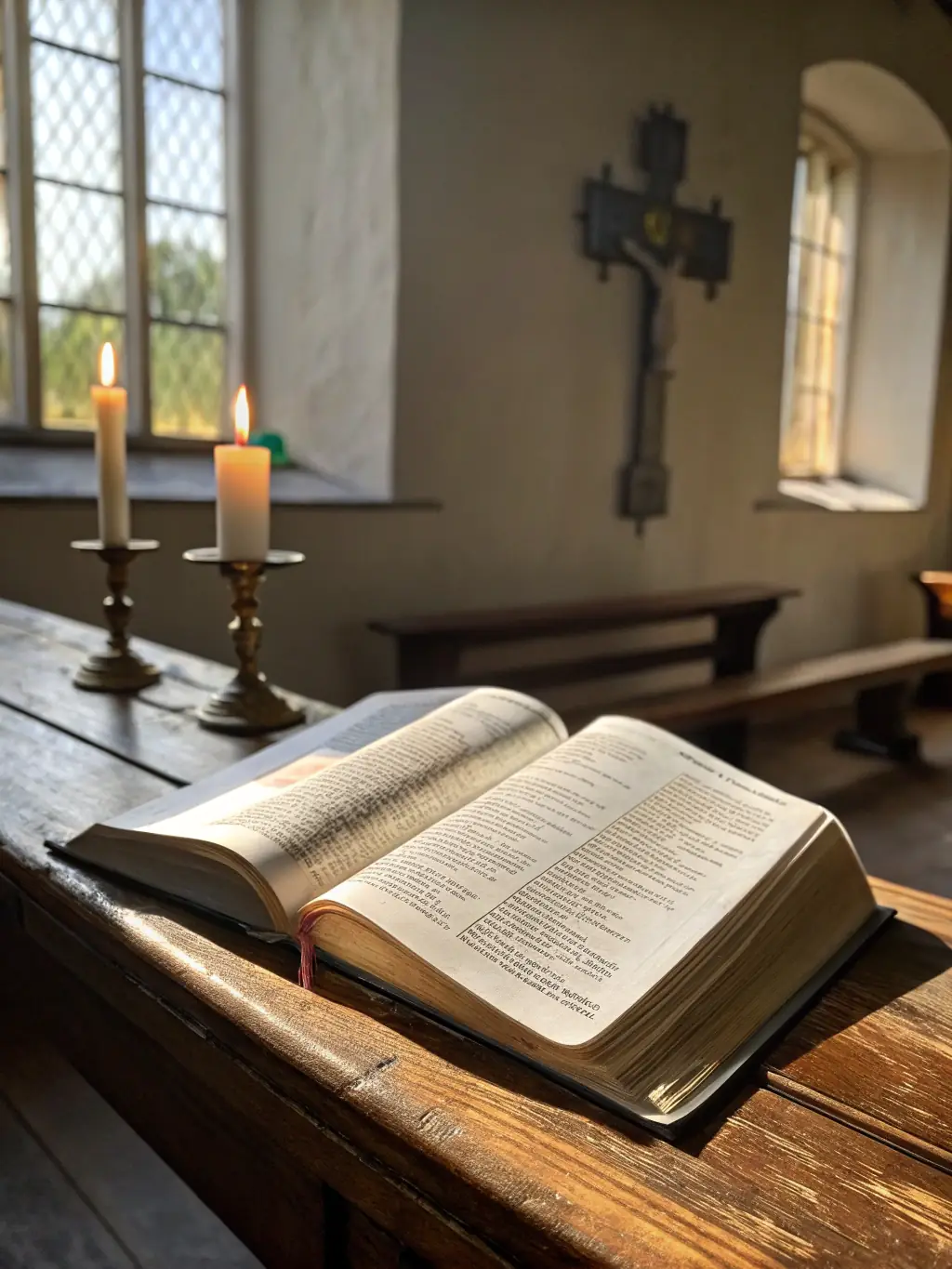 A sunrise over a mountain range, with a Bible and a cup of coffee in the foreground, symbolizing the start of a new day with daily devotionals from Iron Alliance.